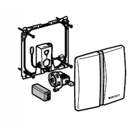 GEBERIT Urinalelektronik Infrarot Spülung 115.804.46.1